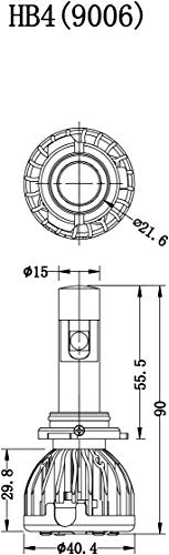 VXMOTOR - 9006/HB4 2pcs (pair) CREE LED Headlights Kit BULB 76W 10000LM 6000K Cool White - High Power Super Bright NEW ARRIVALS New Technology