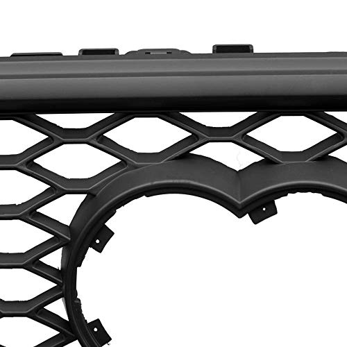 VXMOTOR- for 2013-2016 Audi A4 / S4 B8.5 Matte Black RS-Honeycomb Mesh Front Hood Bumper Grill Grille ABS