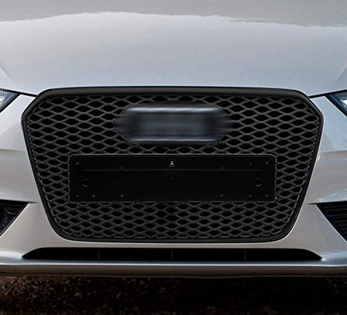 VXMOTOR- for 2013-2016 Audi A4 / S4 B8.5 Matte Black RS-Honeycomb Mesh Front Hood Bumper Grill Grille ABS
