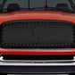 VXMOTOR For 2002-2005 Dodge Ram 1500/2003-2005 2500/3500 Matte Black RVT Rivet Bolt Steel Mesh Front Hood Bumper Grill Grille