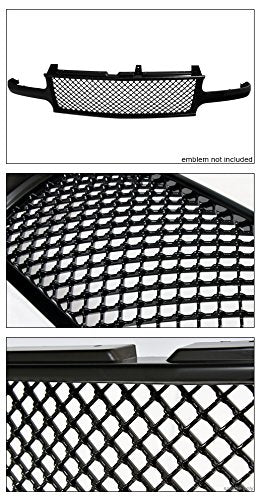 VXMOTOR for 1999-2002 Chevy Silverado 1500 2500, For 2000-2006 Tahoe / Suburban - Black Mesh Front Hood Bumper Grill Grille Cover Conversion