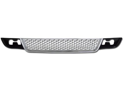 VXMOTOR for 2007-2012 GMC Yukon Denali - Chrome Round Hole Mesh Front Lower Bumper Grill Grille ABS