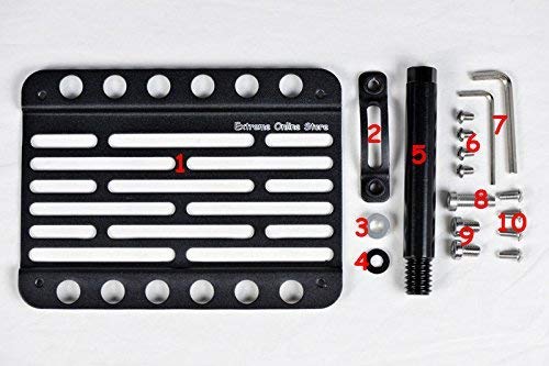 VXMOTOR for 2018-Up Chevrolet Equinox - Front Bumper Tow Hook License Plate Mount Relocator Bracket