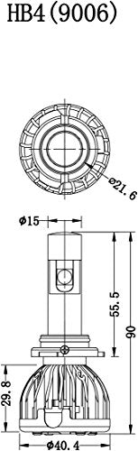 VXMOTOR - 9006/HB4 2pcs (pair) CREE LED Headlights Kit BULB 76W 10000LM 6000K Cool White - High Power Super Bright NEW ARRIVALS New Technology