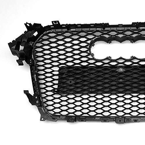 VXMOTOR- for 2013-2016 Audi A4 / S4 B8.5 Matte Black RS-Honeycomb Mesh Front Hood Bumper Grill Grille ABS