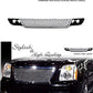 VXMOTOR for 2007-2012 GMC Yukon Denali - Chrome Round Hole Mesh Front Lower Bumper Grill Grille ABS