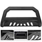 VXMOTOR for 2003-2009 Toyota 4Runner / for Lexus GX470  Textured Black Blk AVT Style Bull Bar Brush Push Front Bumper Grill Grille Guard with Skid Plate