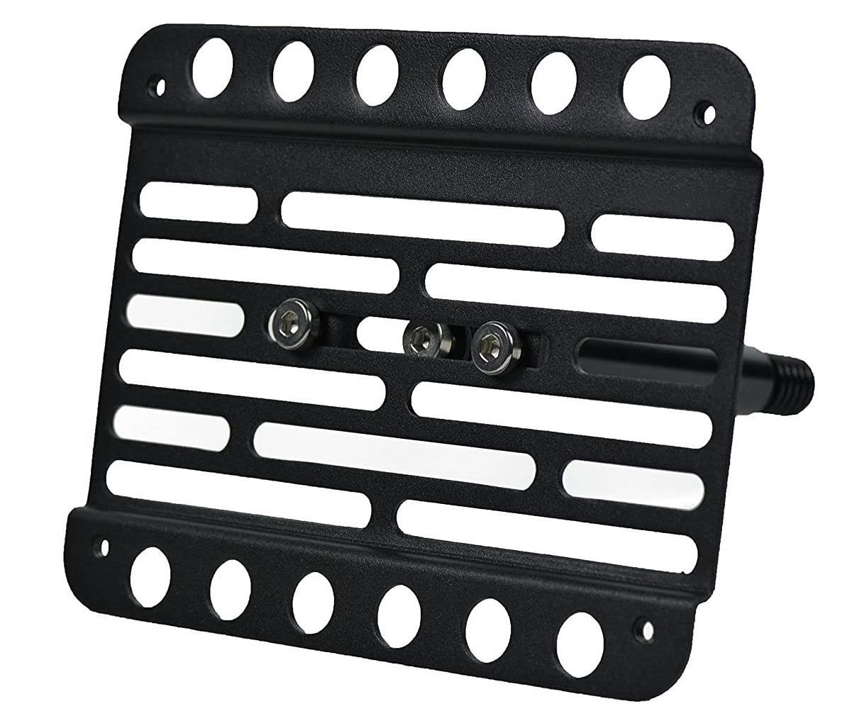 VXMOTOR for 2017-Up Tesla Model 3 - Front Bumper Tow Hook License Plate Mount Relocator Bracket